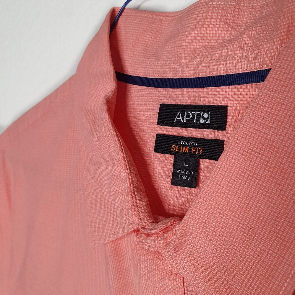 3/$30 Apt.9 Slim Fit Stretch Button Up Shirt - Picture 2 of 4